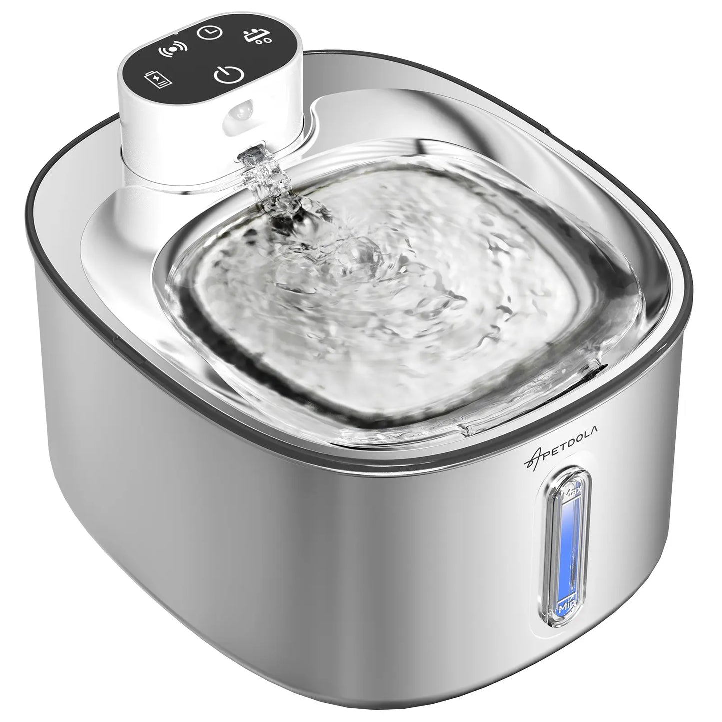 4L Wireless Stainless Steel Water Fountain for Cats & Dogs