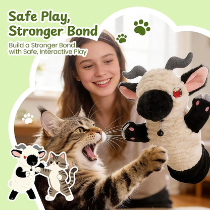 Interactive Cat Wrestling Toy with Catnip