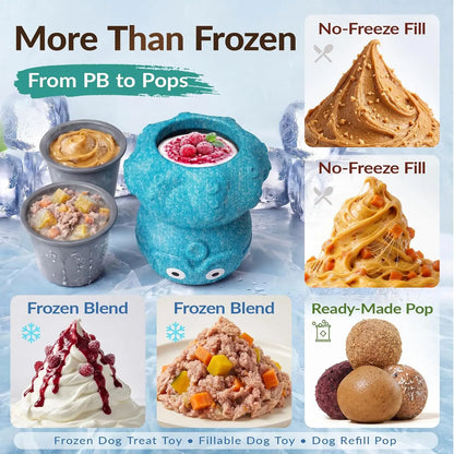 3-in-1 Frozen Treat & Chew Toy for Dogs