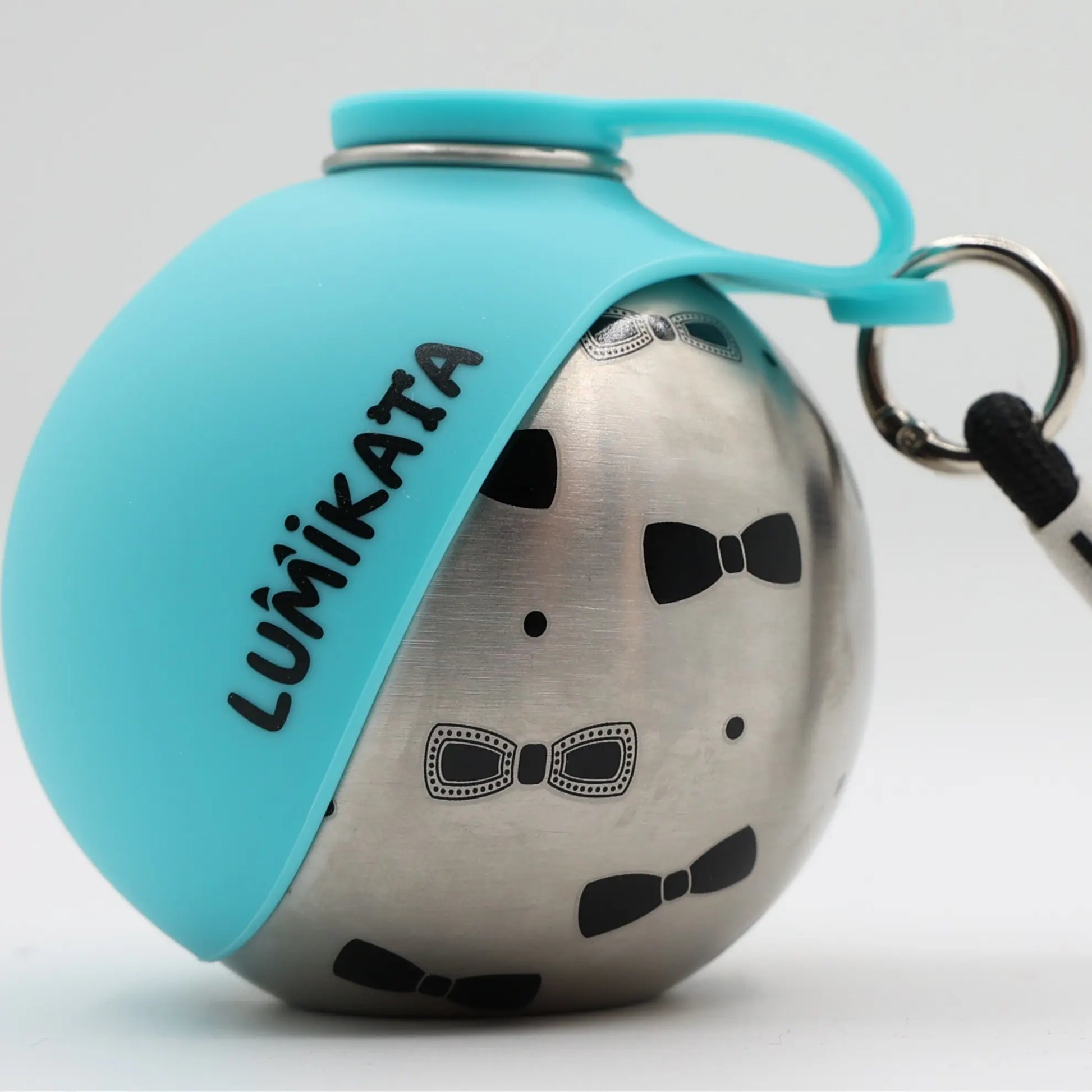 Lumikata 2-In-1 Portable Dog Water Bottle - 10Oz Stainless Steel, Silicone Foldable Bowl Mode, Leak-Proof Water Ball for Small Dog Walking, Pet Feeding Supplies