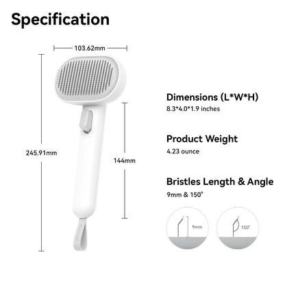 Deshedding & Massage Brush for Cats & Dogs