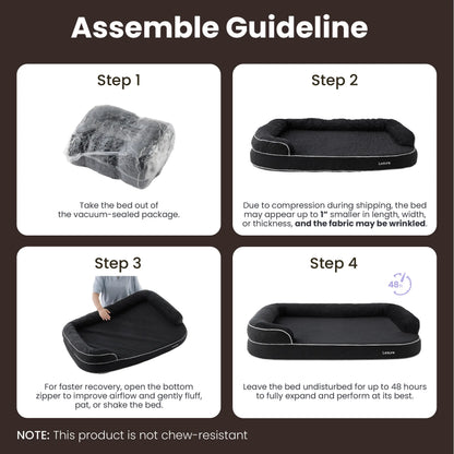 Orthopedic Memory Foam Bed for Large & Senior Dogs