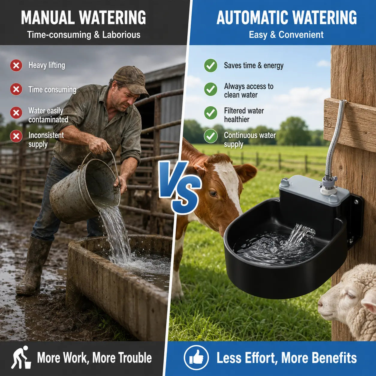 Farmparadise Automatic Self-Filling Water Bowl for Dog