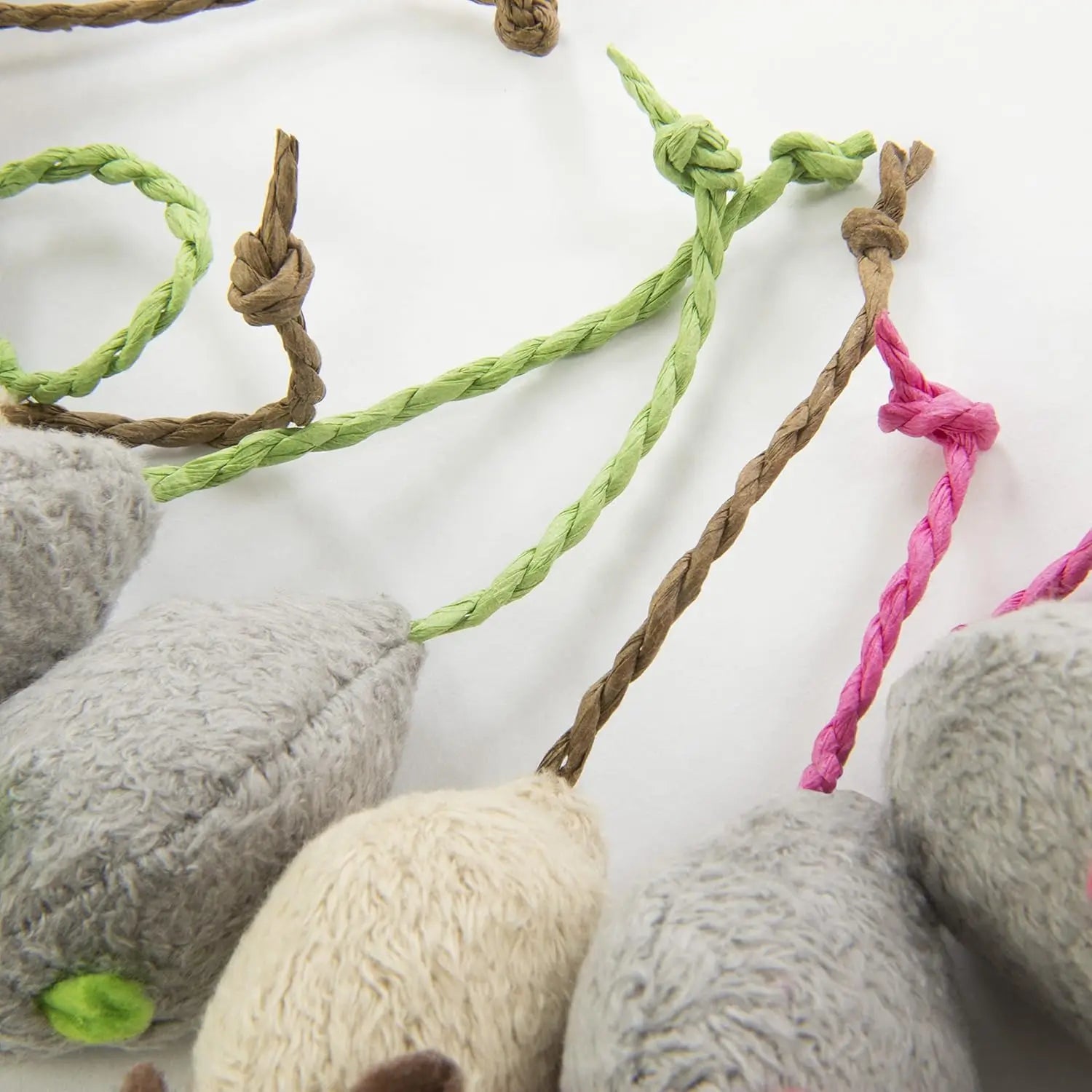 10-Pack Plush Catnip Mice Toys for Cats