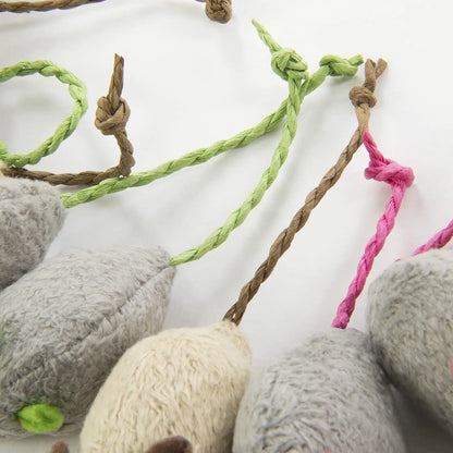 10-Pack Plush Catnip Mice Toys for Cats