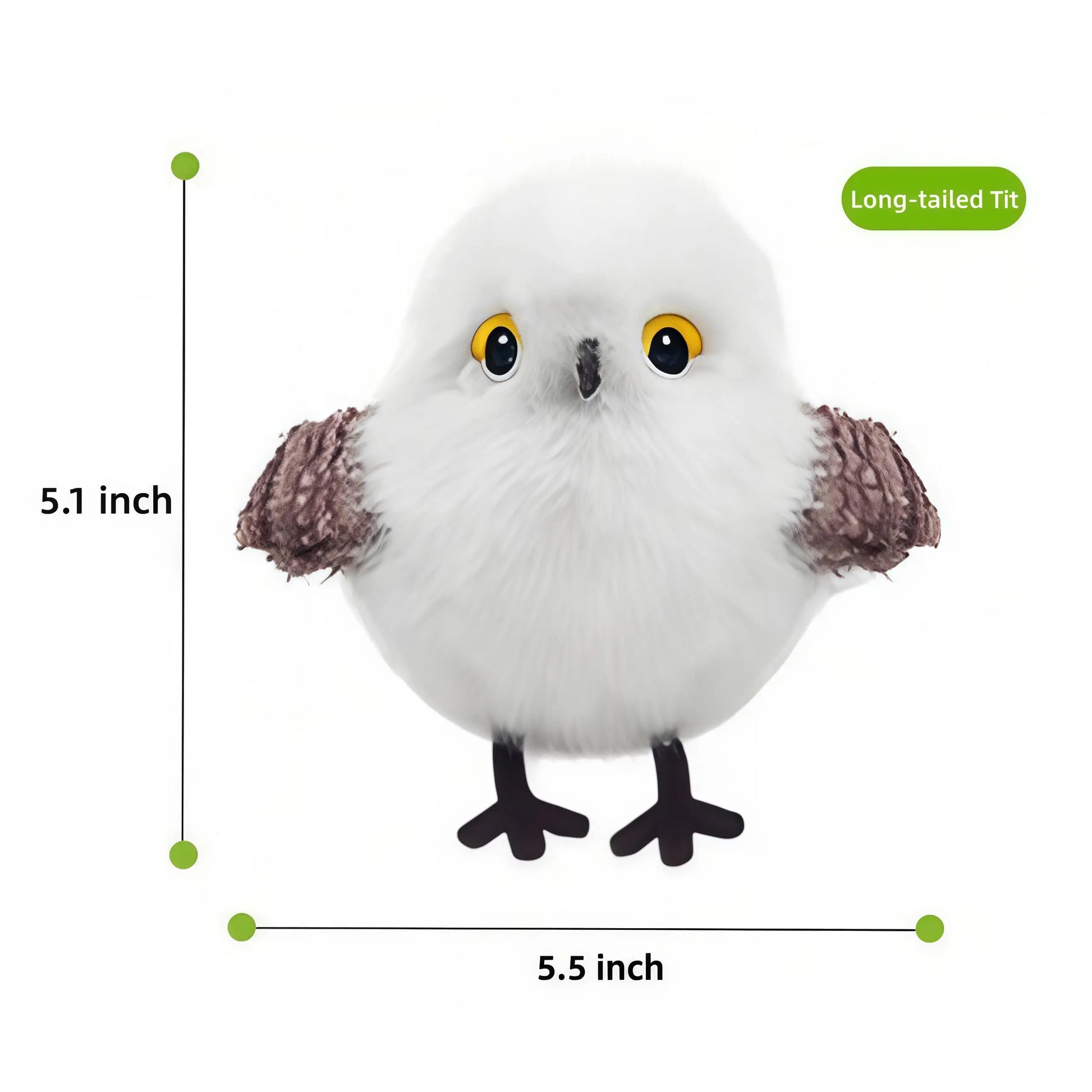 Flapping Bird Plush Cat Toy, Touch-Activated Smart Sensor with Lifelike Chirping Sound, 3 Flapping Modes, Non-Flying Hangable Interactive Exercise Toy, Type-C Rechargeable Durable Indoor Pet Toy