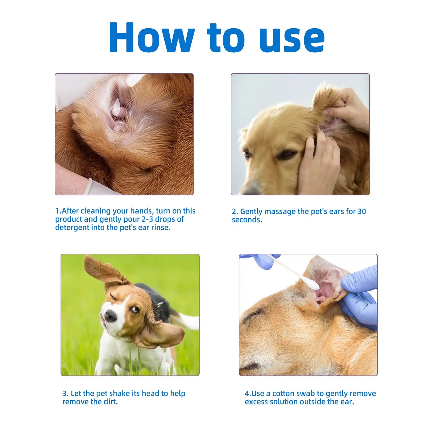 Gentle Ear Cleaner for Dogs & Cats