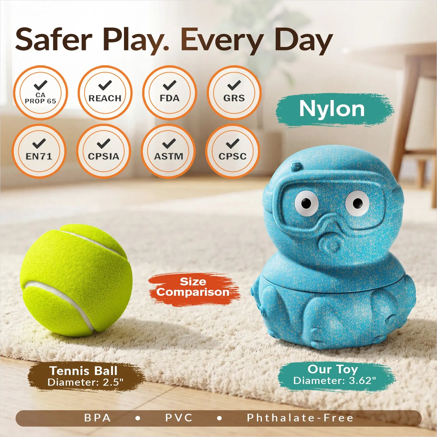 3-in-1 Frozen Treat & Chew Toy for Dogs
