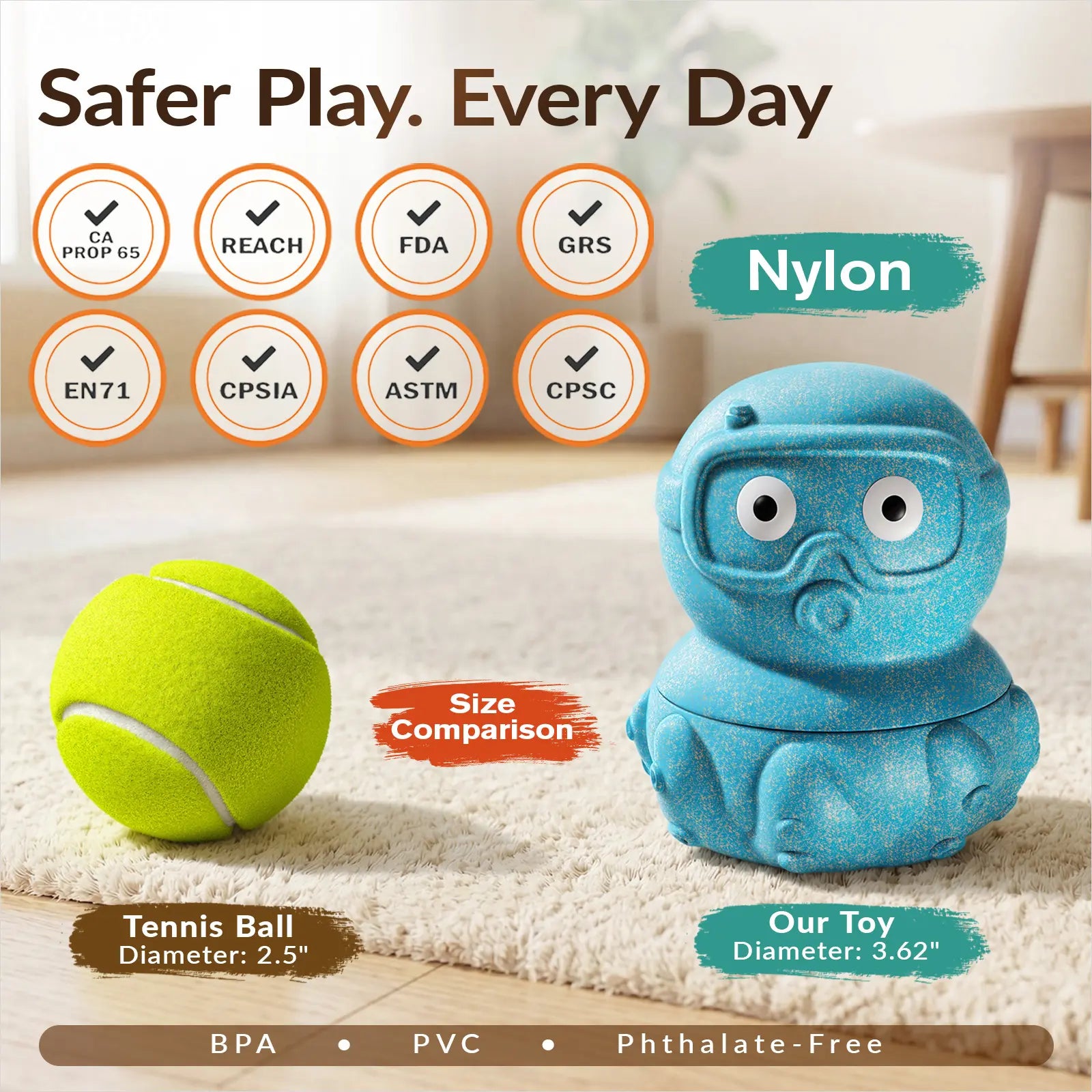 3-in-1 Frozen Treat & Chew Toy for Dogs