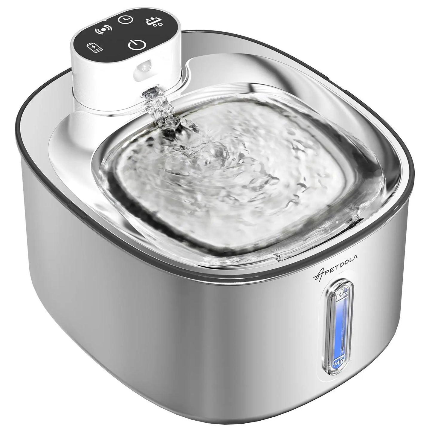 4L Wireless Stainless Steel Water Fountain for Cats & Dogs