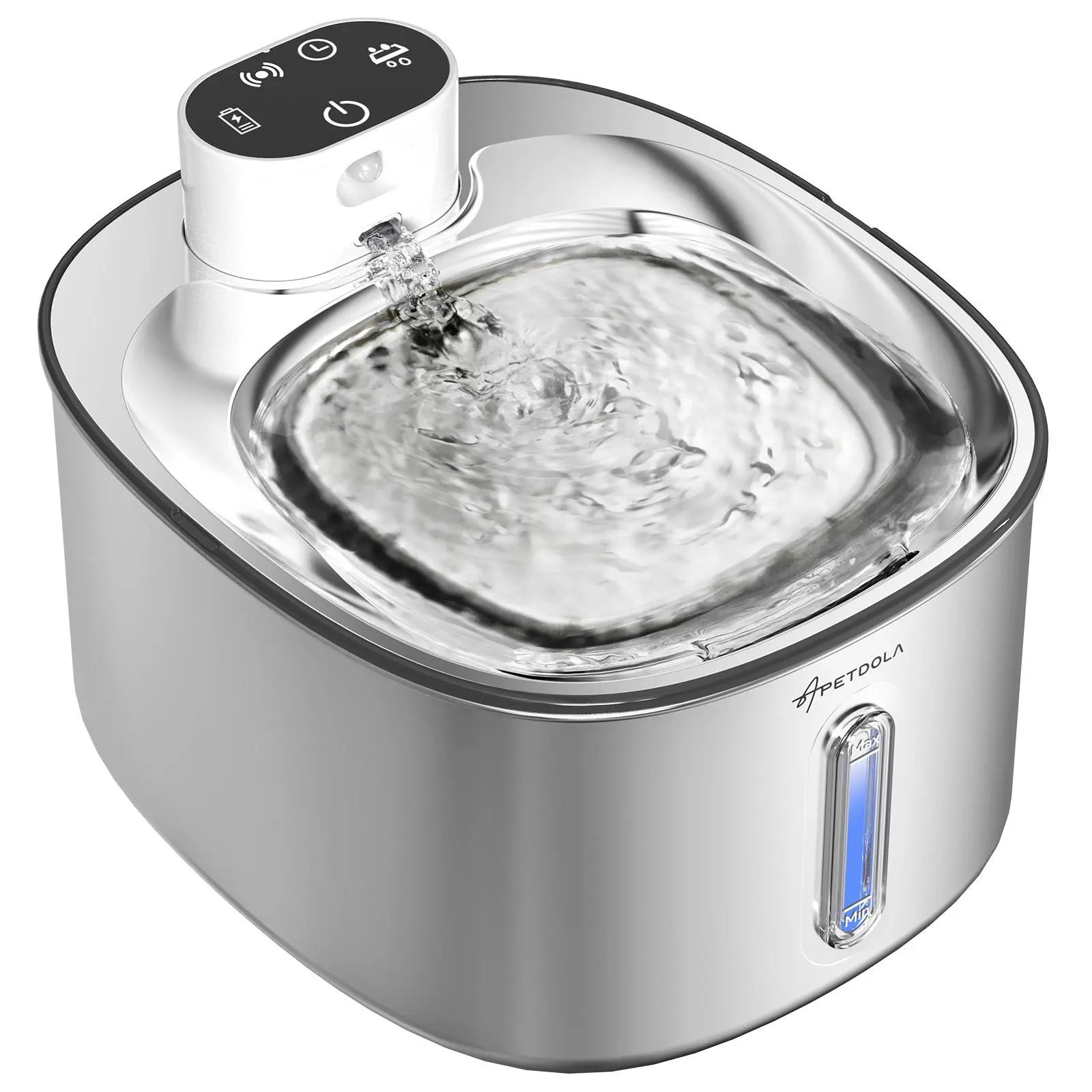 4L Wireless Stainless Steel Water Fountain for Cats & Dogs