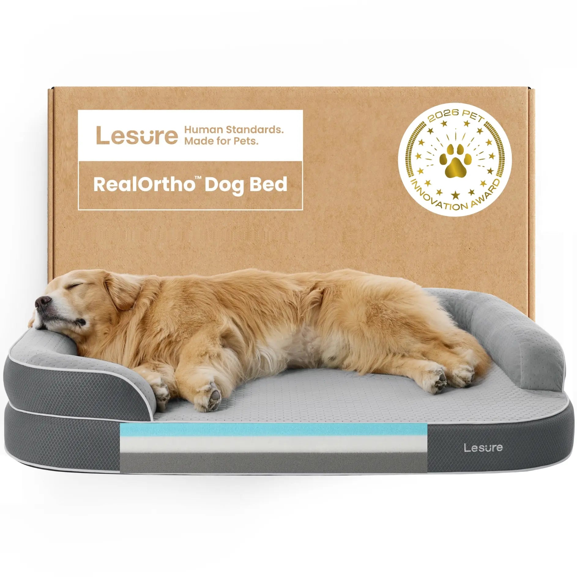Orthopedic Memory Foam Bed for Large & Senior Dogs