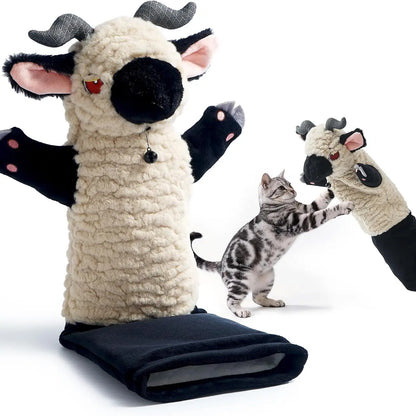 Interactive Cat Wrestling Toy with Catnip