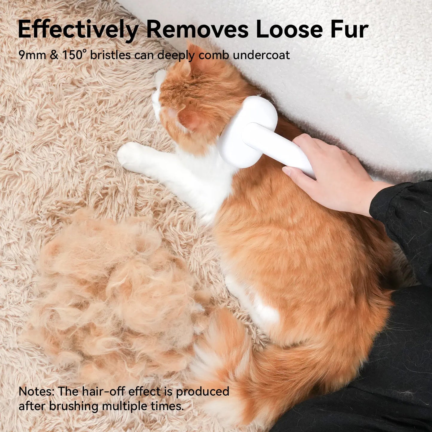 Deshedding & Massage Brush for Cats & Dogs