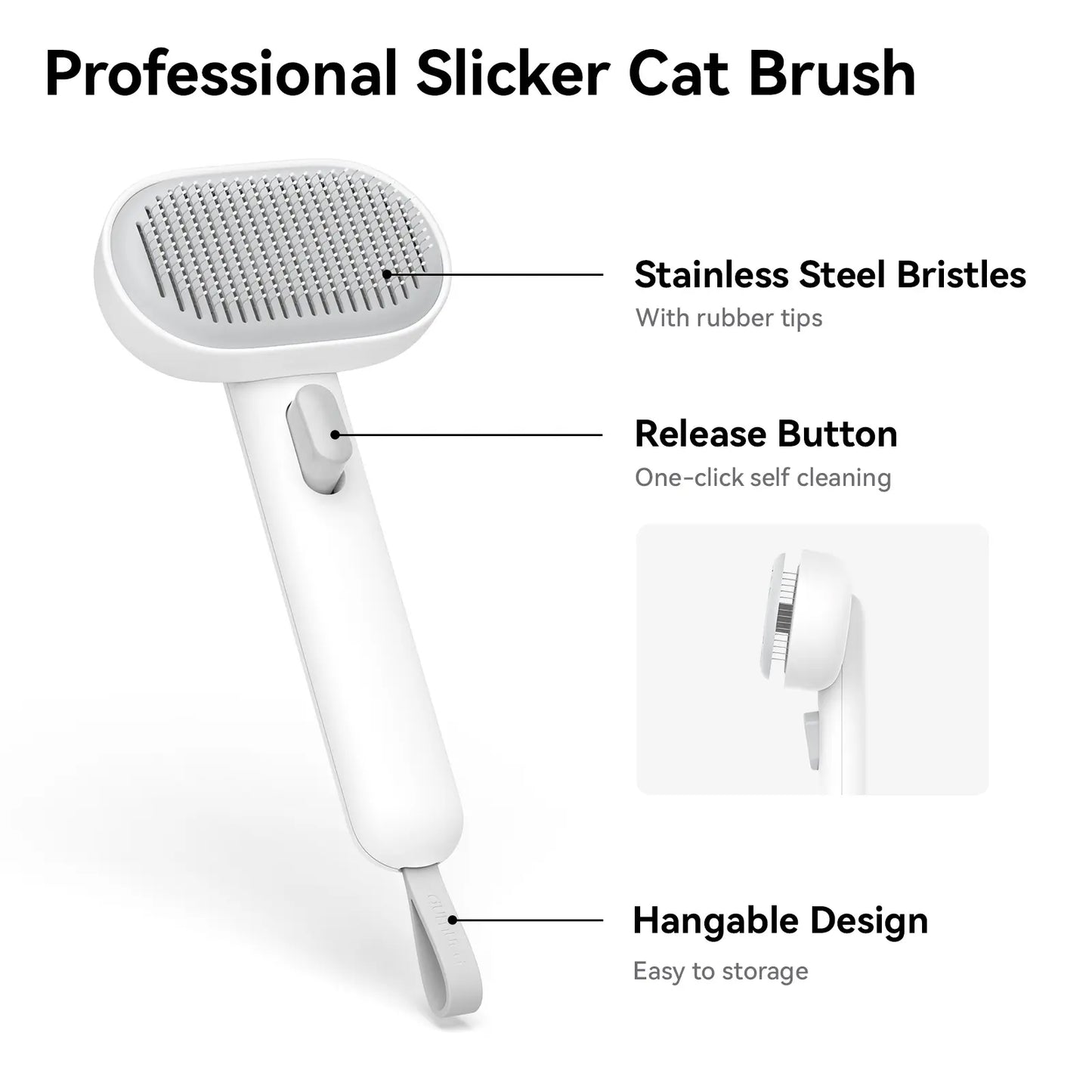 Deshedding & Massage Brush for Cats & Dogs
