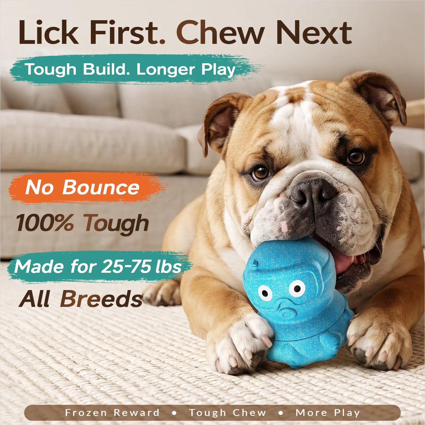 3-in-1 Frozen Treat & Chew Toy for Dogs