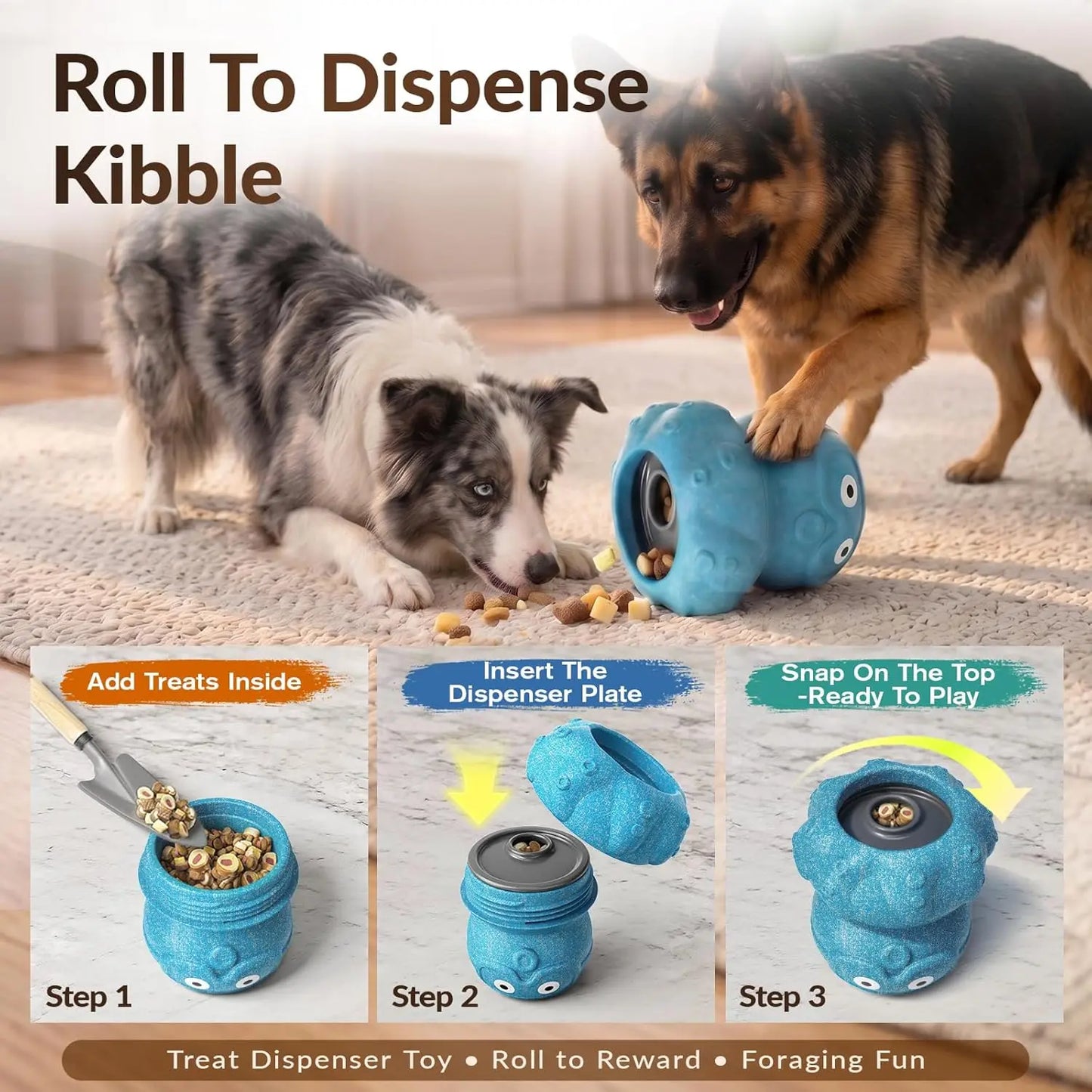 3-in-1 Frozen Treat & Chew Toy for Dogs